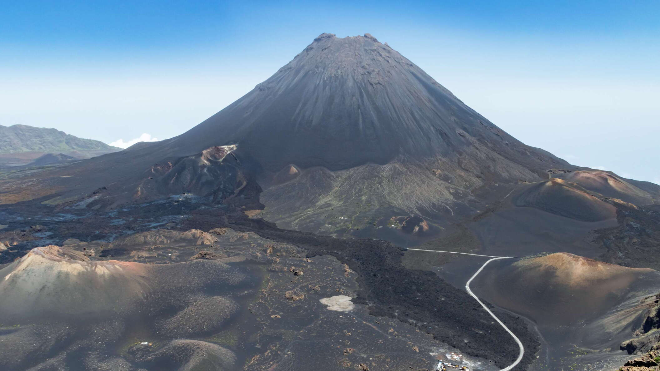 Fogo | Pico do Fogo with lava flow of 2014/15