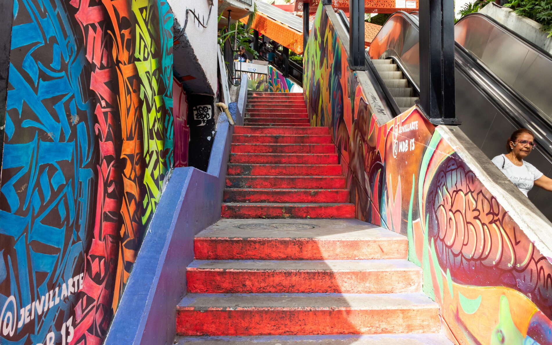 Medellín | Moving stairway at Comuna 13