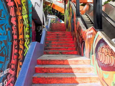 Medellín | Moving stairway at Comuna 13