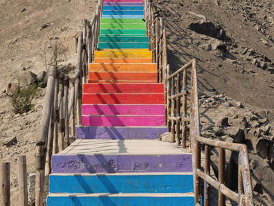 Lima | Stairs to Cerro San Cristobal