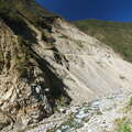 Cordillera Vilcabamba | Río Santa Teresa with landslide