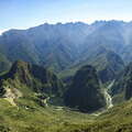 Urubamba Valley with Machu Picchu and Cordillera Urubamba
