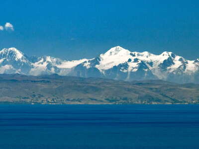 Lago Titicaca with Cordillera Real