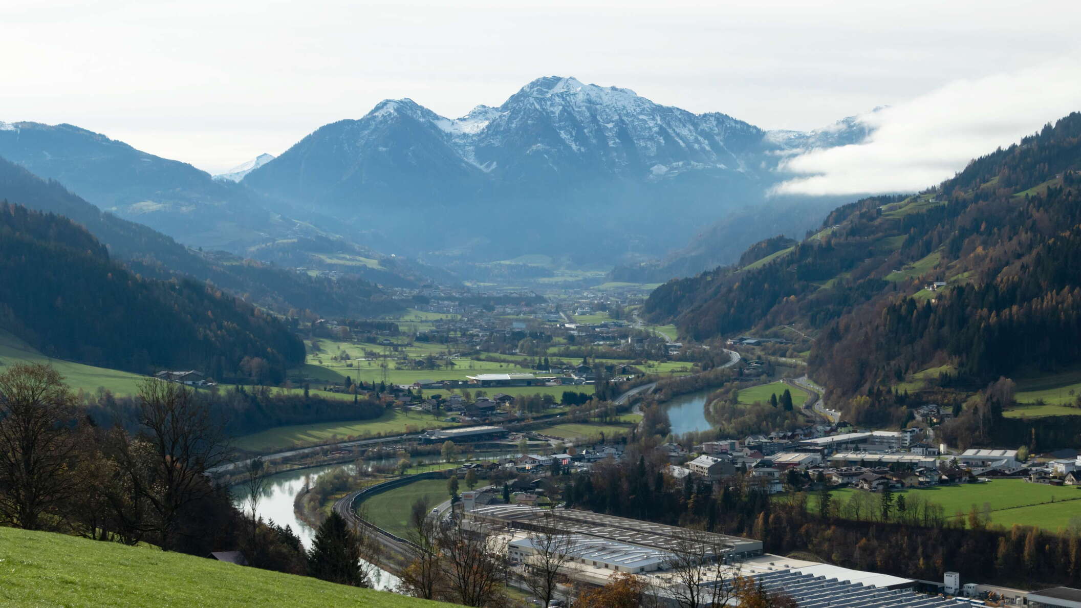 Salzach Valley with Höllwand