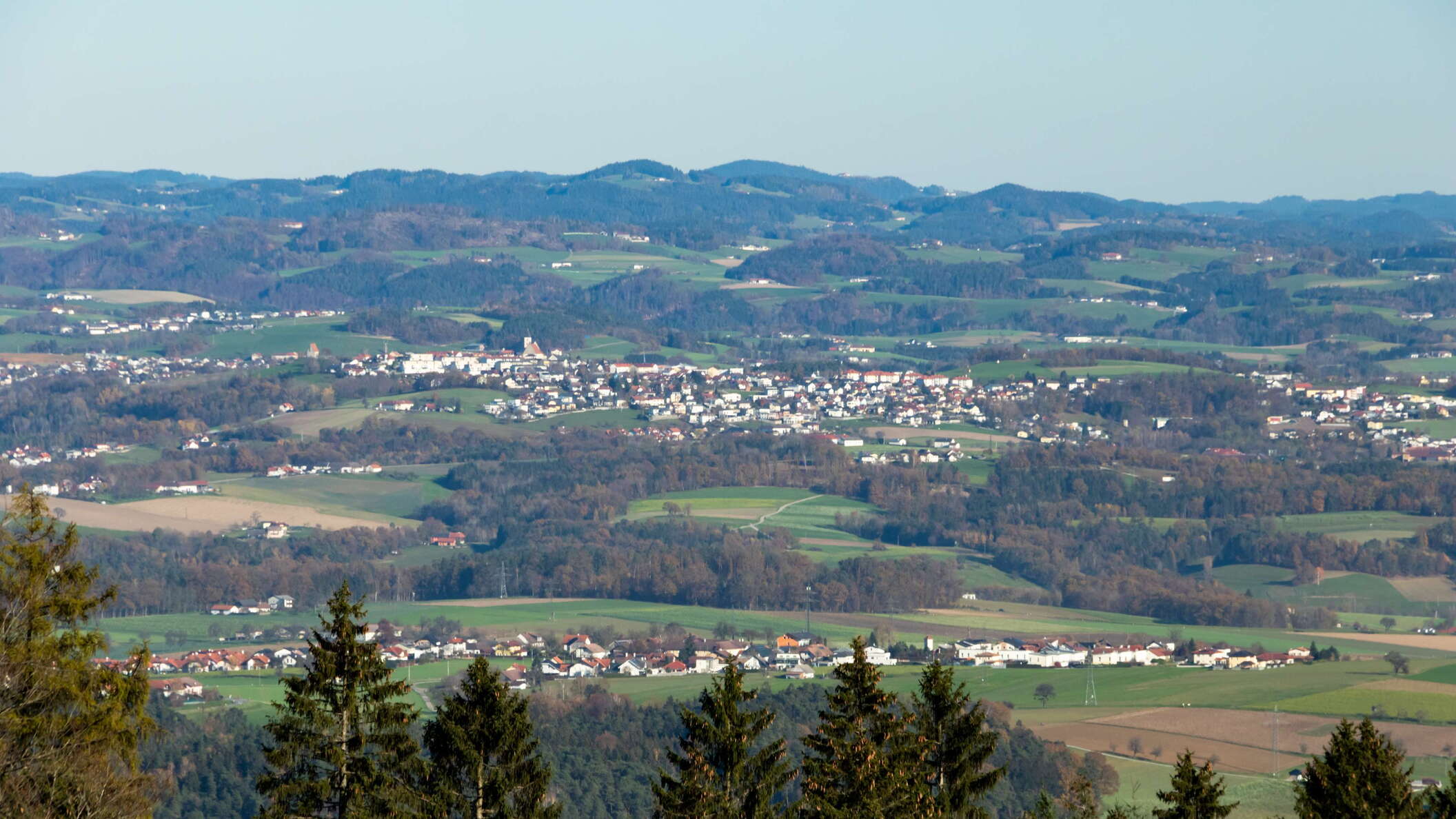 Lower Mühlviertel with Wartberg ob der Aist