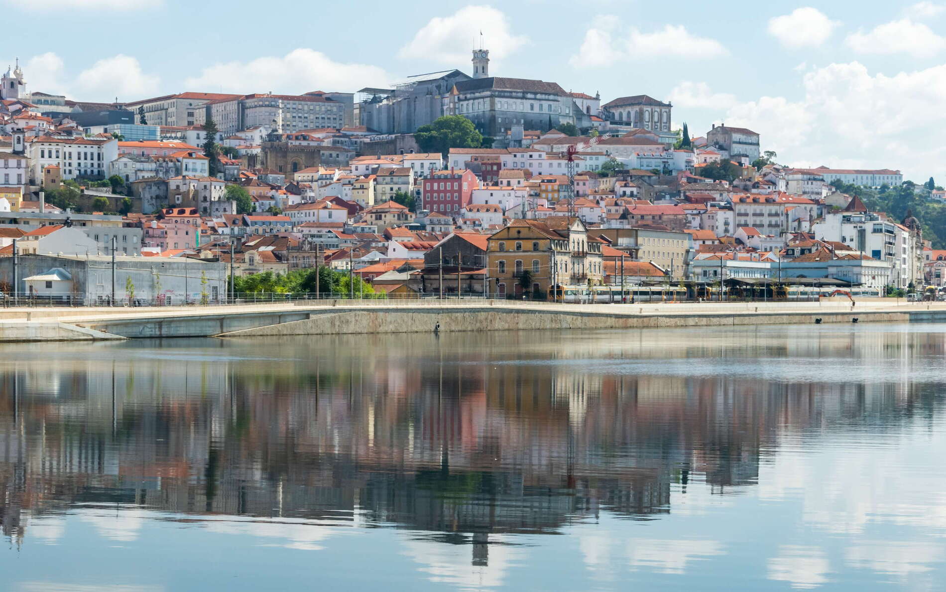 Coimbra | Historic centre reflected in Rio Mondego