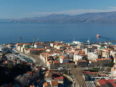 Rijeka | City centre with Kvarner Gulf and Istria
