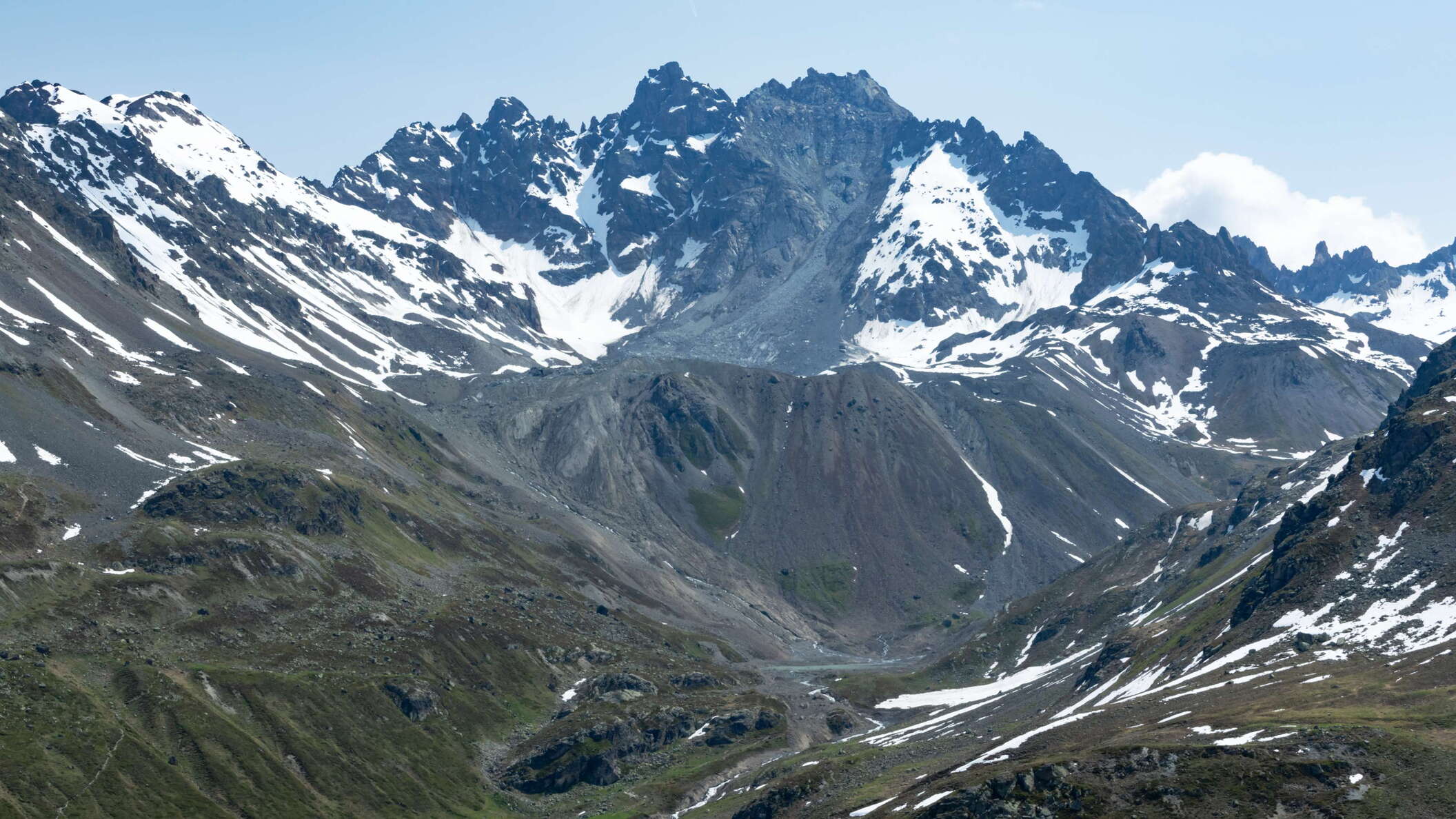 Silvretta | Fluchthorn with traces of process chain