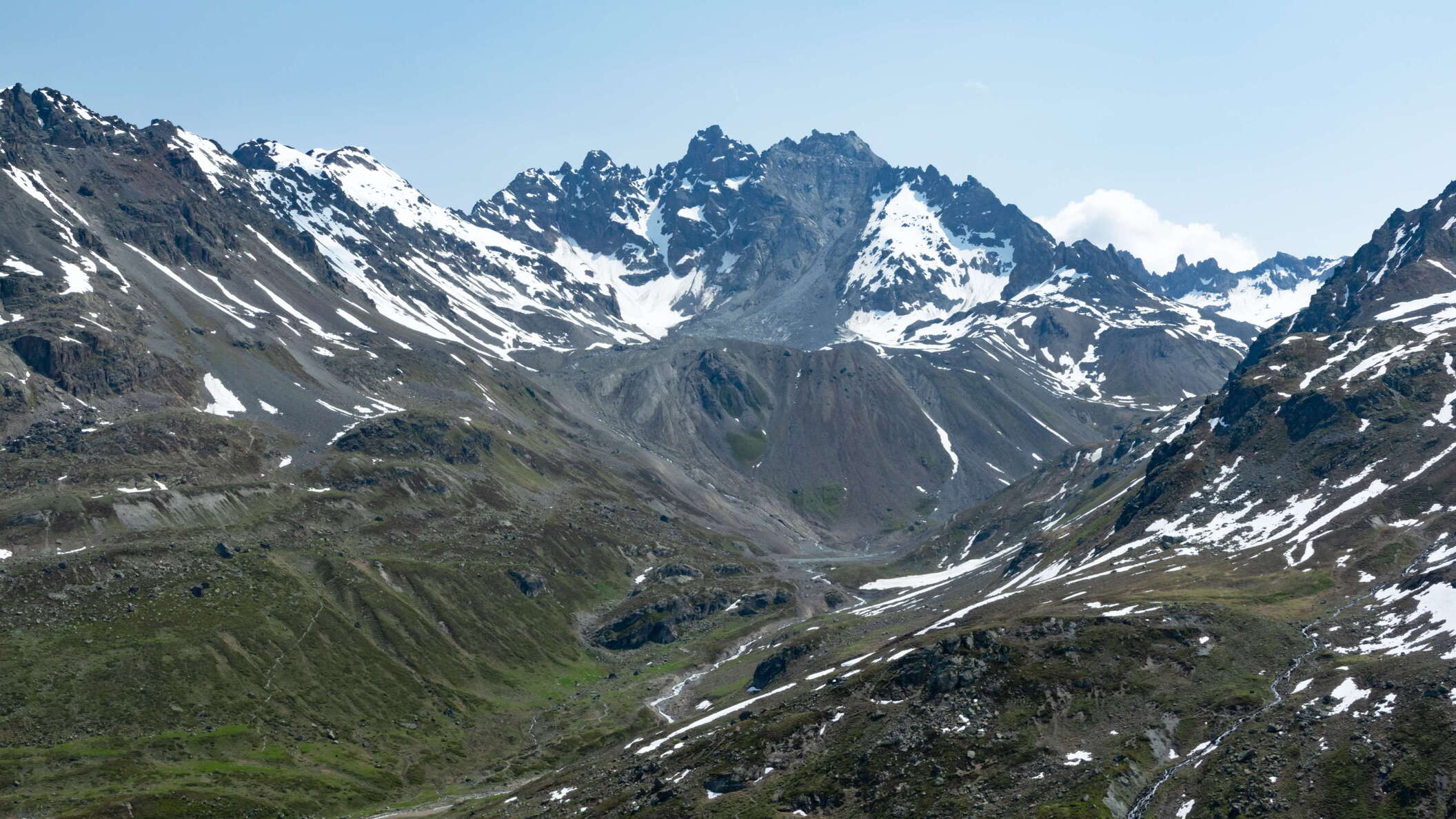 Silvretta | Fluchthorn with traces of process chain