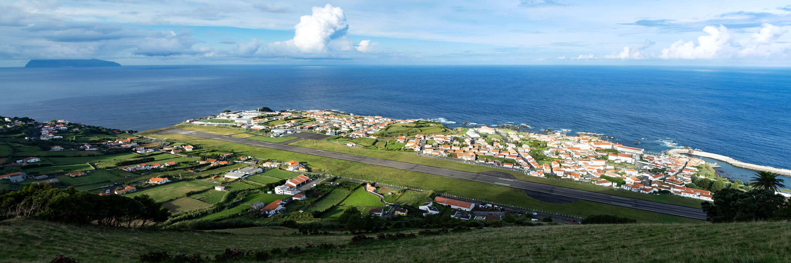 Santa Cruz das Flores | Panoramic view with Corvo