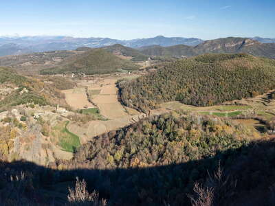La Garrotxa | Panoramic view with Volcà de Santa Margarida