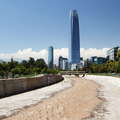 Santiago de Chile | Río Mapocho and Gran Torre de Santiago