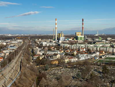 Wien | Simmering with cemetery and power plant