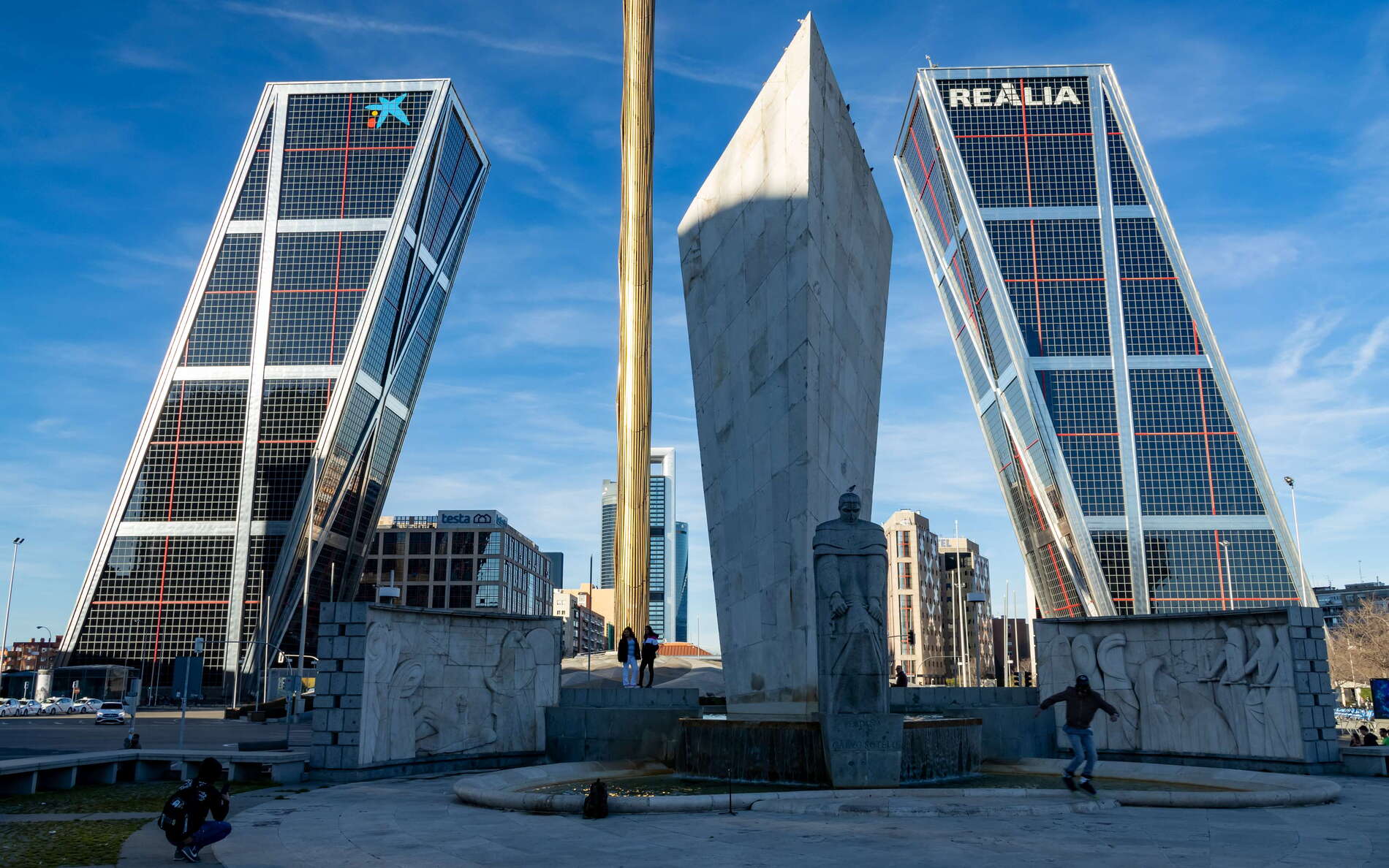 Madrid | Plaza de Castilla with Puerta de Europa