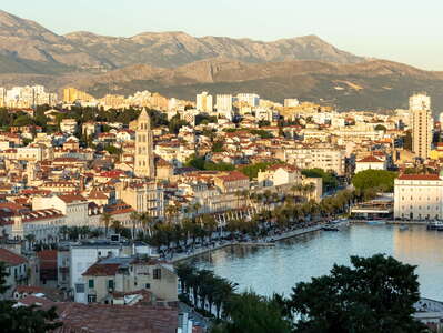 Split with Mosor at sunset