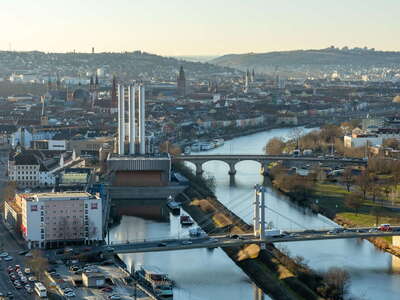 Würzburg with Main and Altstadt