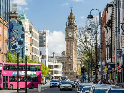 Belfast | High Street and Albert Memorial Clock